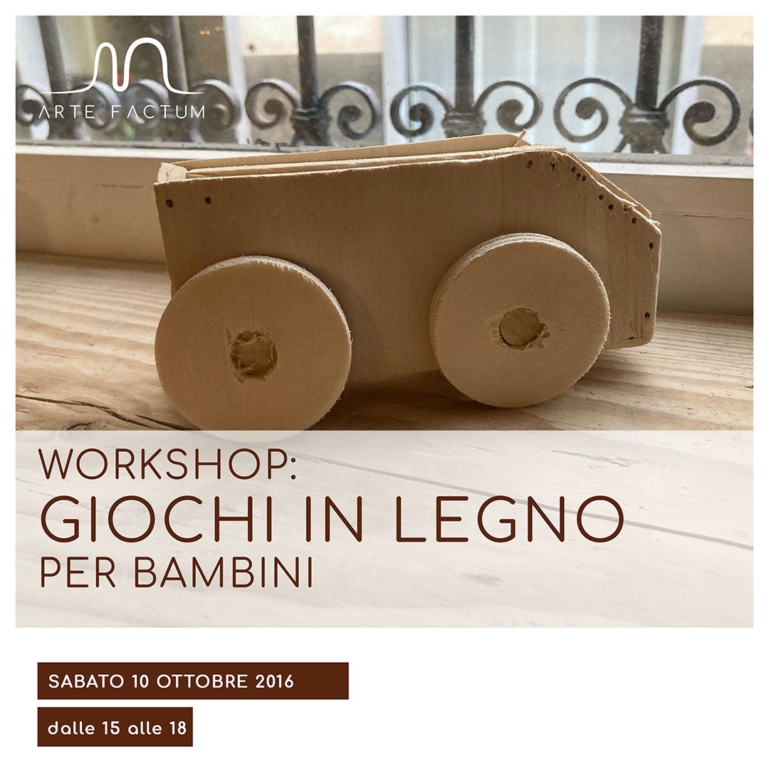 Workshop giochi in legno per bambini