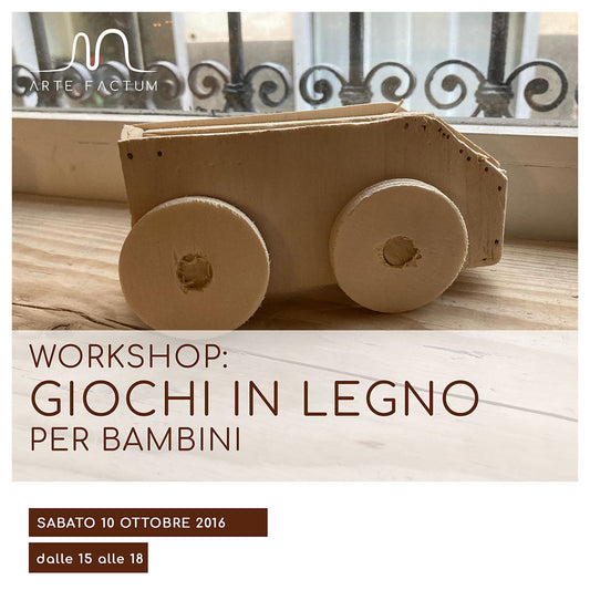 Workshop giochi in legno per bambini