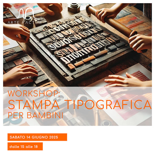 Workshop stampa tipografica per bambini